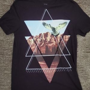 Southwest Boho Geometric Hawk Desert Unisex Tee